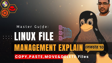 Linux File Management Tutorial Bangla | How to Copy, Paste, Move & Delete Files | English Subtitles