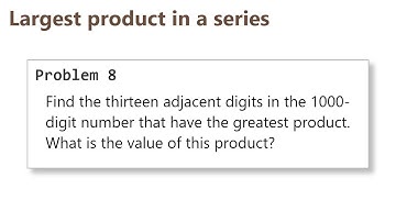 Project Euler: Problem 8 (C/C++)