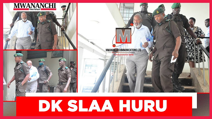 BREAKINGNEWS: DK SLAA AFUTIWA KESI YAKE, AACHIWA HURU, DPP ASEMA…..