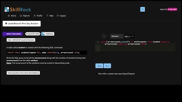 SKILLRACK | DAILY CHALLENGE || 23/10/2023 || SQL- GROUP BY COUNT OF ARREARS || PROGRAM ID 9657 ||#dc