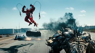 Transformers : Dark of the Moon (2011) - Freeway Chase - Only Action (4k)