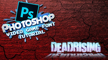 Photoshop Video Game Font Tutorial : Dead Rising Style