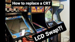 How to LCD swap a Ms. Pac Man Arcade Machine!