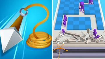 Rope Arrow 🎯🏹🎯 Gameplay iOS - Defeating Enemies