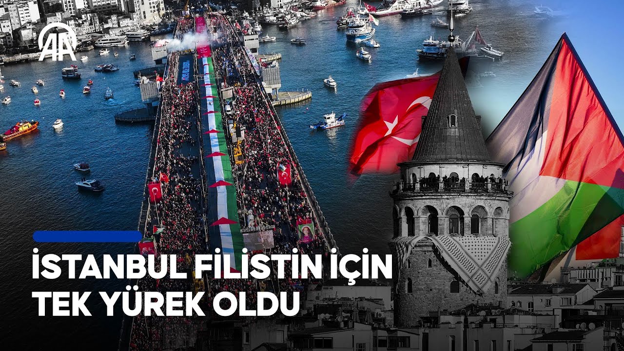 İstanbul, Filistin için tek yürek oldu