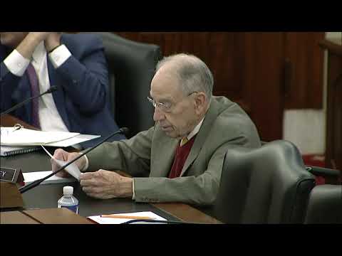 Grassley Questions Deputy Under Secretary, Stacy Dean, at Senate Ag Hearing on Nutrition Programs