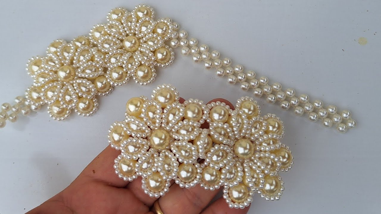 Flor dupla de Pérolas/Passo a passo