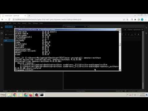 How to uninstall a package installed using pip in environment - YouTube