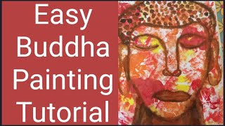 Easy Buddha Painting Tutorial for beginners | DIY WITH JHANVI screenshot 2