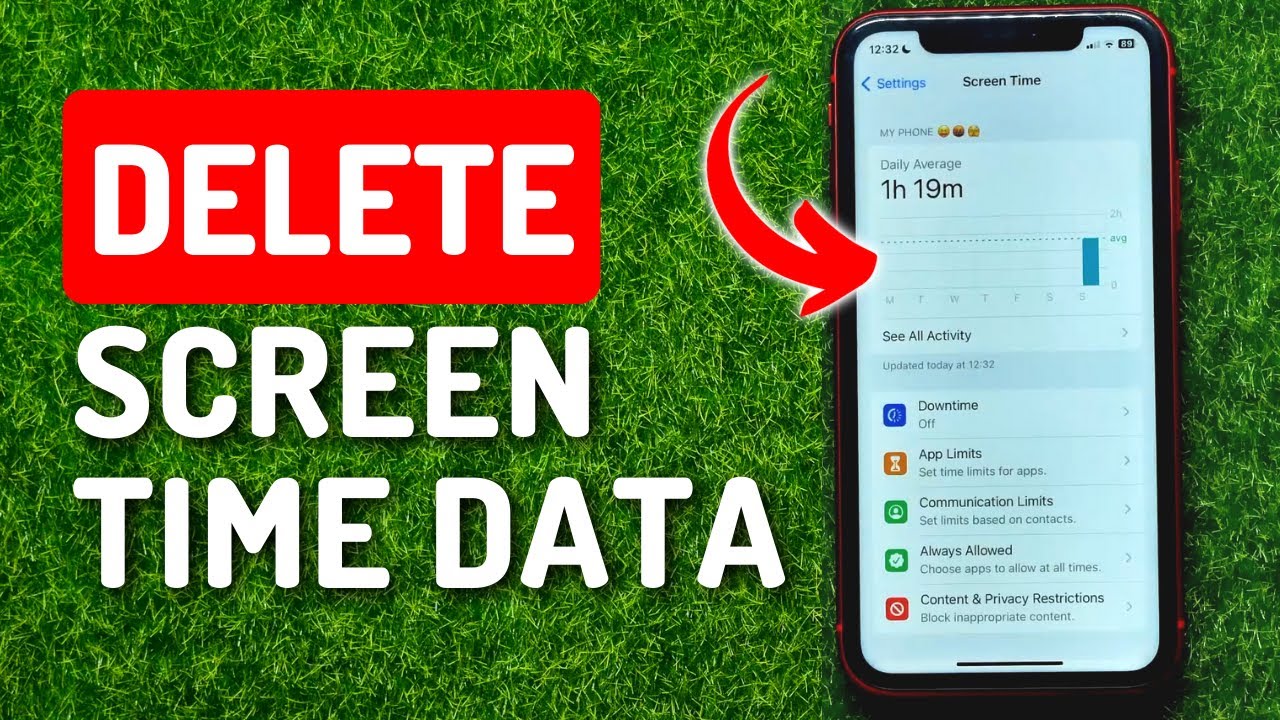 How To Delete Screen Time Data From iPhone - YouTube