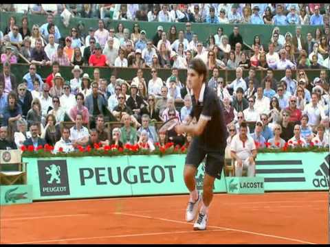 Roland Garros 2008 Final - Highlights - Rafael Nadal vs. Roger Federer (Nadal GOD mode)