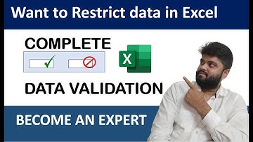 COMPLETE DATA VALIDATION IN EXCEL || EVERY EXCEL USER MUST KNOWS IT @Learn_More_Pro