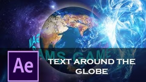 Text Animation Around The Globe in After Effects