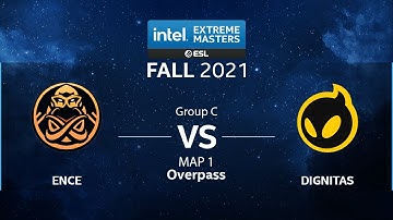 CS:GO - ENCE vs. Dignitas [Overpass] Map 1 - IEM Fall 2021 - Group A - EU