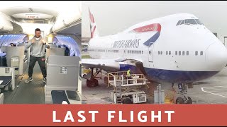 FLYING the LAST 747 FLIGHT on BRITISH AIRWAYS