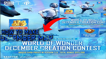 how to wow map  make December creation contest map rules and selection rules    #pubg #bgmi #gaming