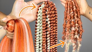 Create Your Own Custom Color Butterfly Locs | DIY Spring Twist Hair From Braiding Hair screenshot 4