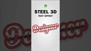 Steel 3D Script Text Effect in CorelDRAW 🔥