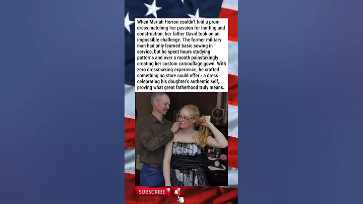 MILITARY DAD MAKES CAMOUFLAGEPROM DRESS