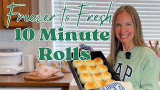 10-Minute Freezer Rolls (No Thaw!) Frozen to Fresh Make Ahead Brown & Serve Rolls Thanksgiving Rolls
