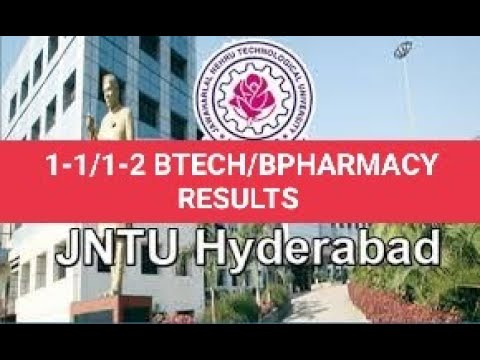 jntuh 1-1/1-2 btech/bpharmacy results #jntuh