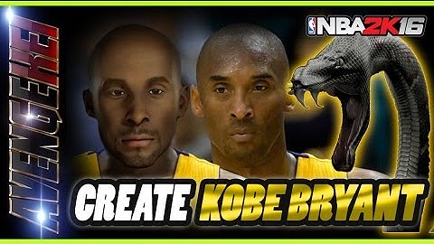 NBA2K16 - How to create Kobe Bryant 2014 version