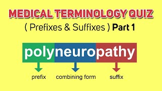 Medical Terminology Prefixes And Suffixes Root Word Quiz | Part 1 screenshot 3