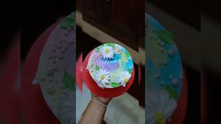 Free Hand Floral Cake Decoration..