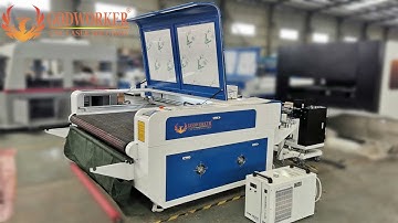 [Godworker] 1610 fabric auto feeding laser cutting machine with conveyor correction system