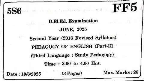   || Pedagogy of English -part II || #pedagogy #gayatriguides #exam #deled #gayatrimam