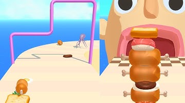 Sandwich runner All -Levels gameplay Android Ios (Levels 24-30)