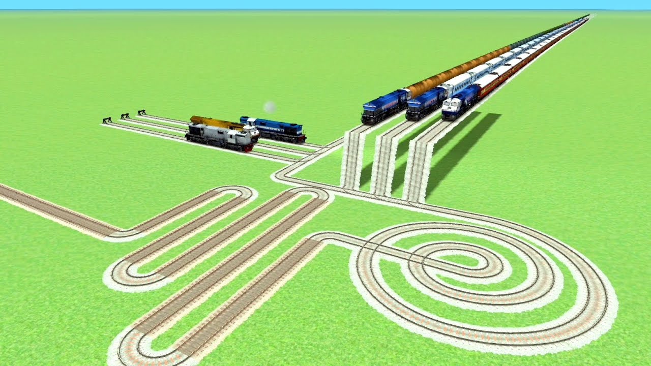 BUILT 🐍THE MOST COMPLEX TRAIN TRACKS TRAIN SIMULATOR 💖GAME PLAY BEANG DRIVE 
