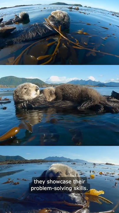 Sea Otters : Marine mammals 🦦#shorts #animals #wildlife - YouTube