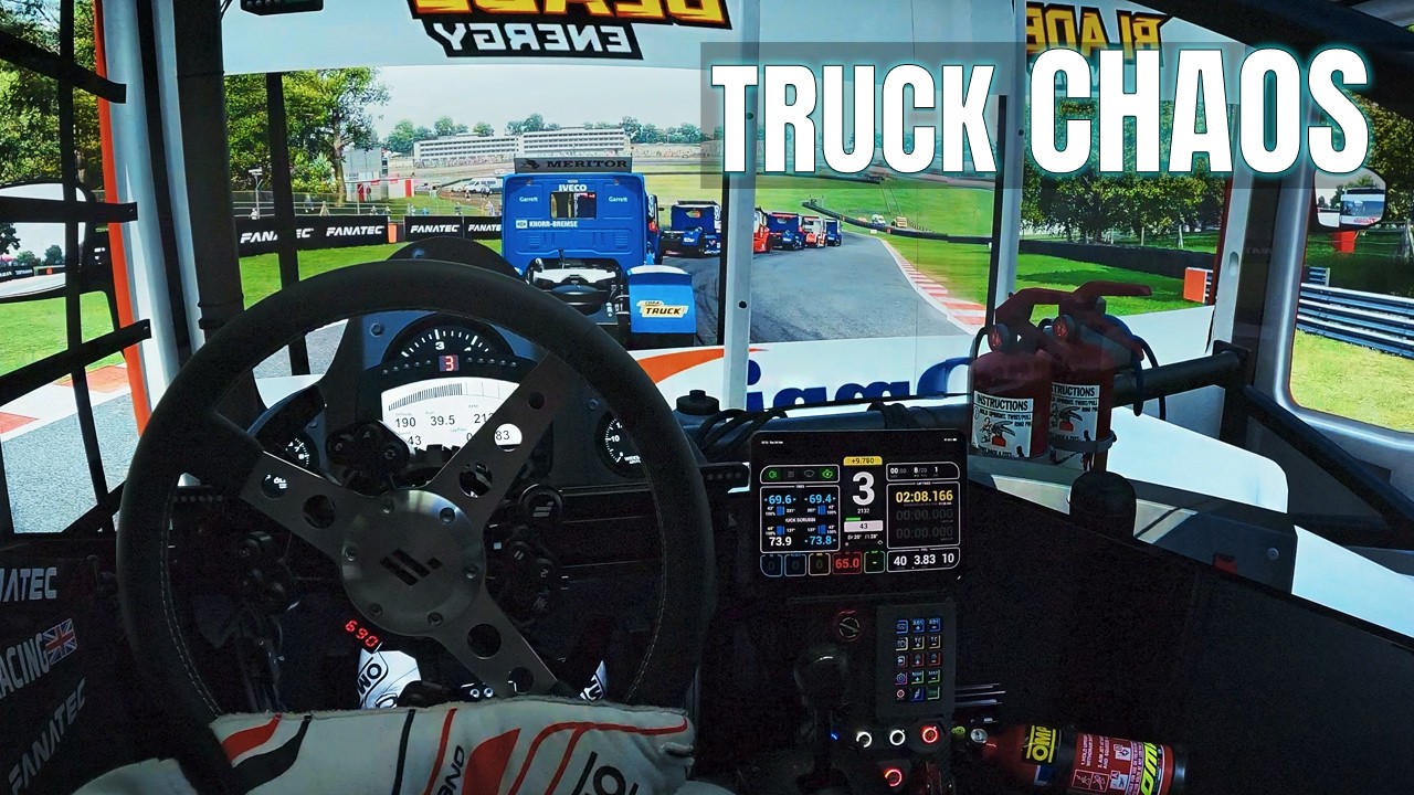 British Truck Racing CHAOS at Brands Hatch | MAN TGX POV | AMS2