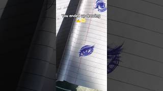 when you decided to study but ended up drawing ✍️🌝#drawing#relatable#artshorts#fyp #artist#exam