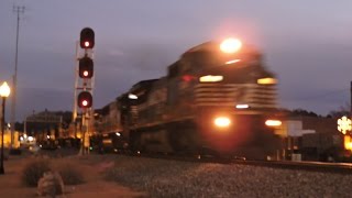 HD: NS 8349 leads NS Train 969 in Villa Rica, GA