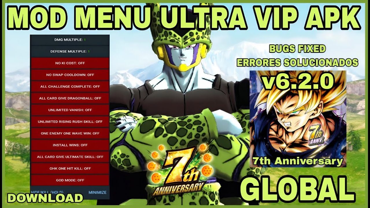 Dragon Ball Legends MOD MENU ULTRA VIP v6.2.0 APK /
