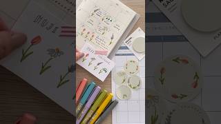 描きたくなる✏️MUJIおすすめ文具￼で春のイラスト🌷ふせんアレンジあり！#shorts #muji #stationery