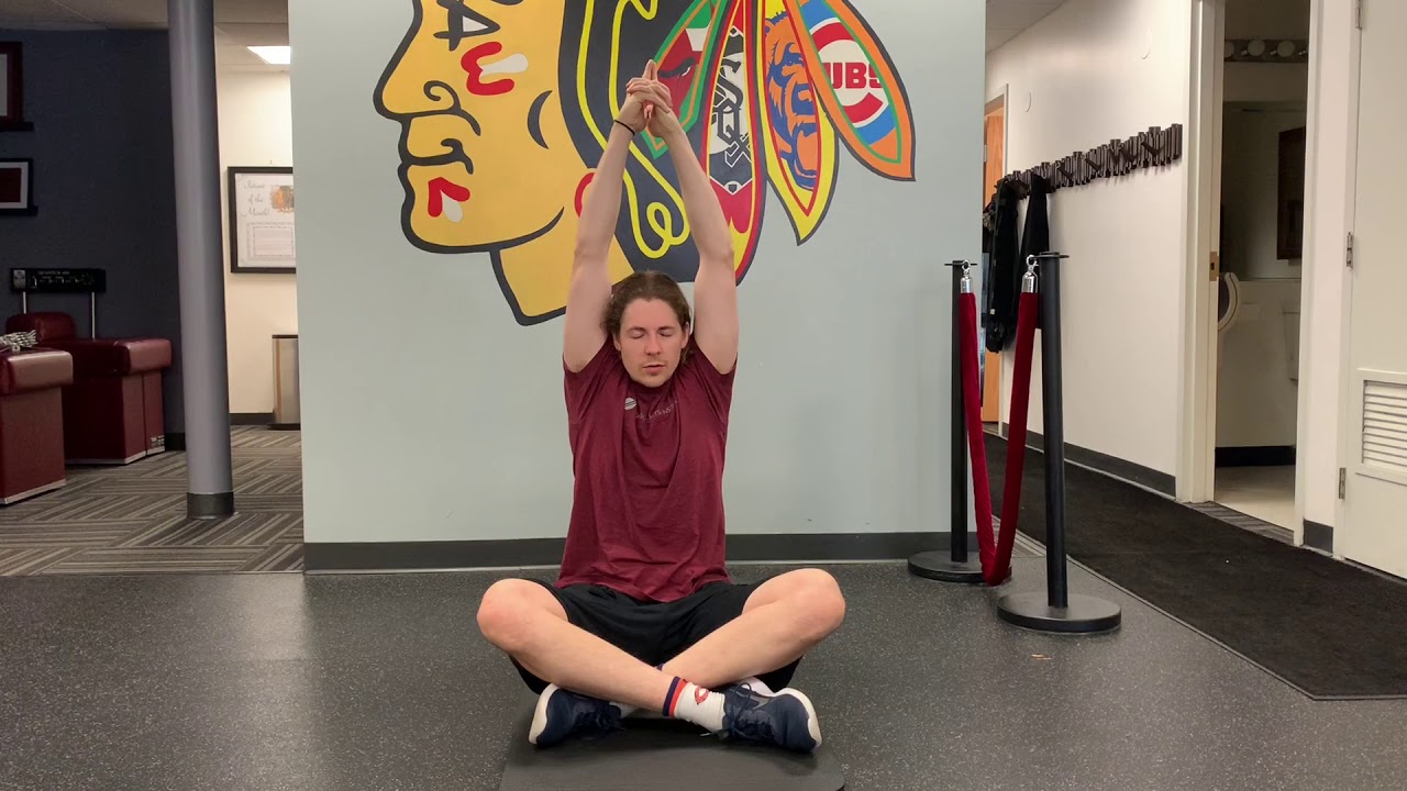 Seated Mountain Pose with Deep Breathing