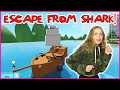 Escaping The Shark on a Pirate Ship!!!