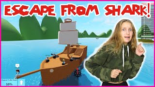 Escaping The Shark on a Pirate Ship!!!