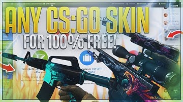 HOW TO GET ANY CS:GO SKIN FOR 100% FREE!