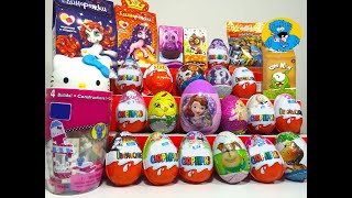 25 Kinder Surprise, Unboxing Fixiki, Hello Kitty, Masha and the Bear, My Little Pony