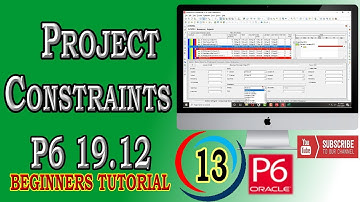 How to Assign Constraint to Activities  | Primavera P6 | Beginners Tutorial