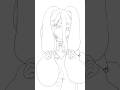 【Henya the Genius📛 Funart making –Line art- 】#vshojo #vtuber #shorts