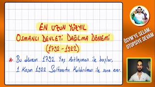 15 Osmanlı Devleti Dağılma Dönemi - Tari̇h 2024