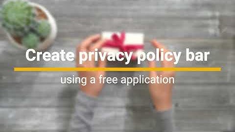 9 easy steps to add Cookie policy or Privacy policy bar on your shopify store
