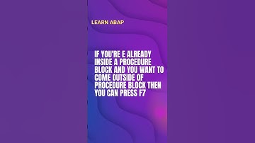 Debugging in SAP ABAP? F7 key #abap #sapabap #abapinterviewquestions #saphana