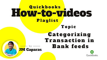 Categorizing Transaction in Bank feeds