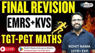 EMRS + KVS Tier-2 Maths 2026 🔥 | Higher Maths Practice + PYQ Revision | Daily 9.15PM LIVE